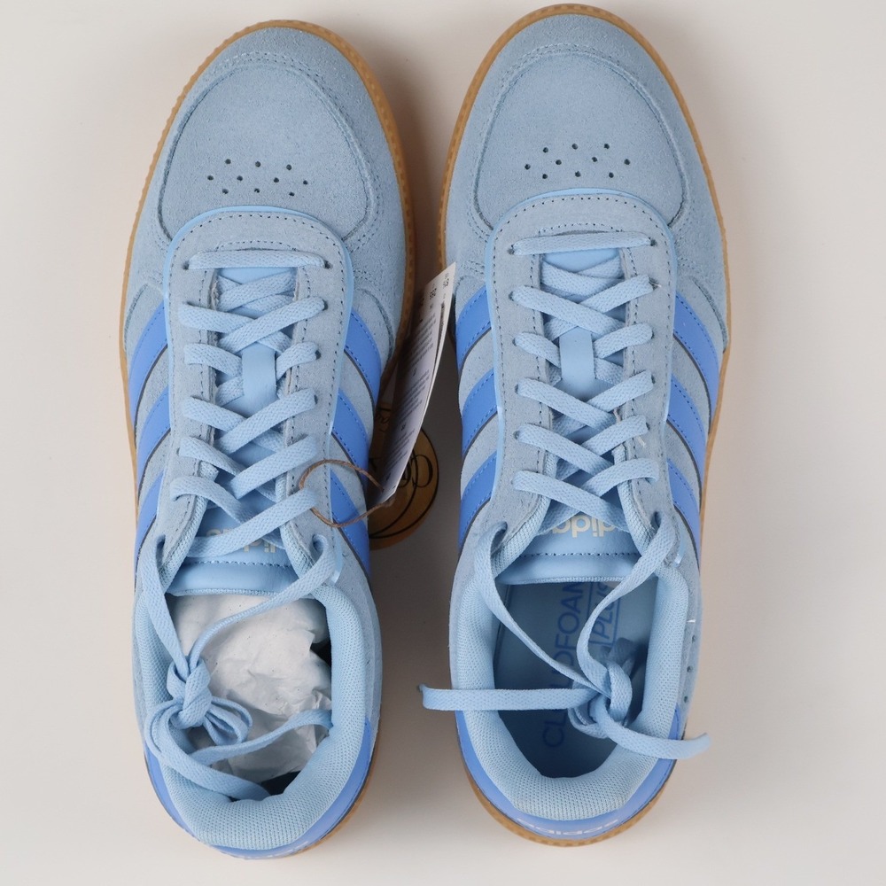 Adidas Sneakers Breaknet Sleek Blue Suede Gum Sole 8.5 NWT - Picture 2 of 8